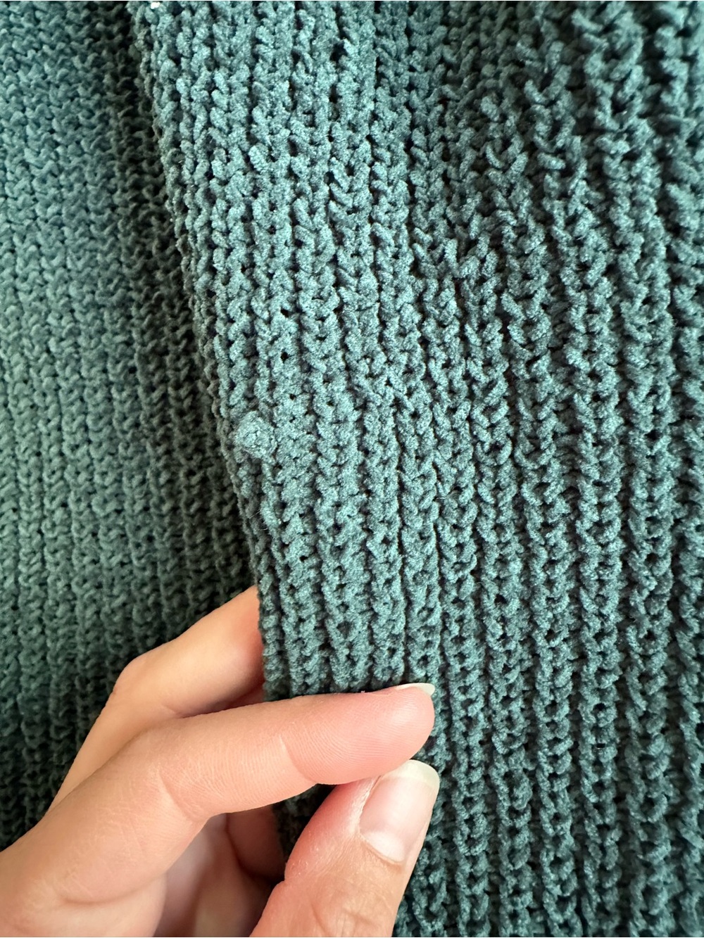 Sleeveless Knit Sweater Vest in Teal Green - Picture 2 of 4